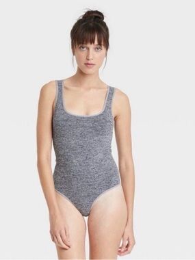 Colsie Bodysuit Top Women Size XL Gray